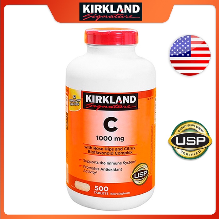 ภาพหน้าปกสินค้า️ ️Kirkland VitaminC 1000 mg 500 Tablets วิตามินซี เคิร์กแลนด์ 500 เม็ด(Exp.01/2026) จากร้าน kirkland_usa บน Shopee