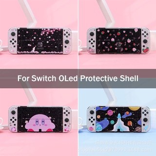 เคสป้องกัน TPU แบบใส ลายการ์ตูน OLED สําหรับ Switch