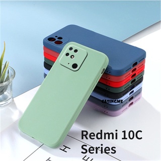 เคสโทรศัพท์ซิลิโคน TPU แบบนิ่ม ทรงสี่เหลี่ยม กันกระแทก สําหรับ Xiaomi Redmi 10C 10 C Redmi10C