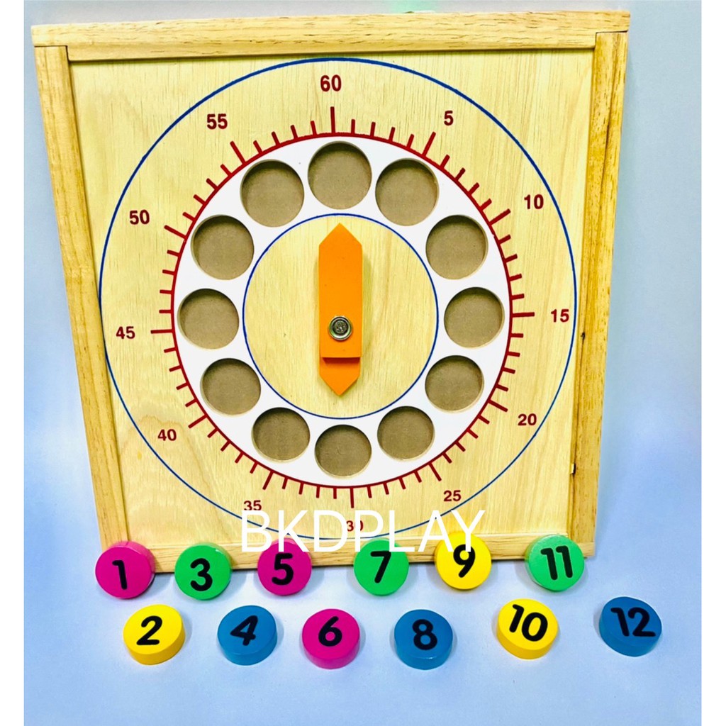 0484-นาฬิกาของเล่น-ตั้งโต๊ะ-นาฬิกาไม้-นาฬิกาสื่อการสอน-ของเล่นเสริมพัฒนาการ-ของเล่น-สื่อการสอนปฐมวัย