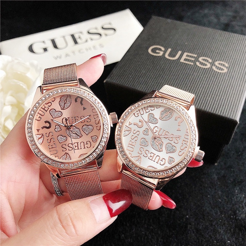 นาฬิกา-guess-สายถักพร้อมกล่อง