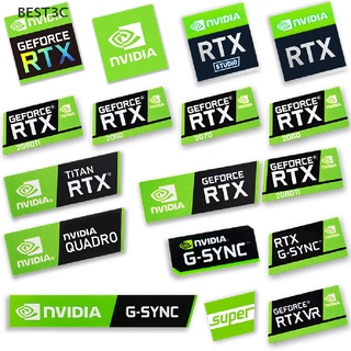 Best3c สติกเกอร์การ์ดจอ RTX 2080Ti 2070 2060 TITAN VR GTX 1650 1660Ti