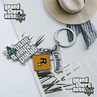 ภาพหน้าปกสินค้าขายดี พวงกุญแจรถยนต์ PS4 GTA 5 Grand Theft สําหรับแฟน Xbox PC Rockstar ที่เกี่ยวข้อง
