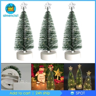 [Almencla1] ต้นคริสต์มาสพลาสติก ขนาดเล็ก สําหรับตกแต่งปาร์ตี้ เทศกาล 3 ชิ้น 3 ชิ้น