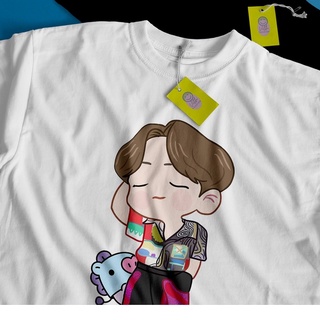 เสื้อยืดคอกลมเสื้อยืด พิมพ์ลายตัวอักษร Kpop BTS J-HOPE สําหรับเด็ก และผู้ใหญ่S-4XL
