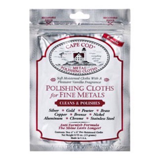 สินค้า Cape cod polishing cloth ผ้าขัดโลหะแบบซอง ใช้ขัดอะไหล่โลหะทุกชนิด