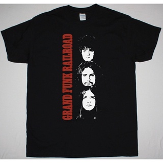 เสื้อยืดผ้าฝ้ายพิมพ์ลาย Grand Funk Railroad Closer To Home Black T Shirt Hard Rock Blues Free Foghat Ufo Plus Size Birth