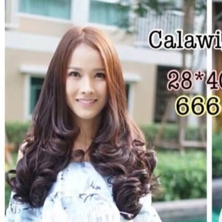 แฮร์พีช🔥 hairpiece❤️แฮร์พีชcalawigsราคาส่ง รหัส666กว้าง28cmยาว40cm ชิ้นหนาพิเศษไหมด้านเหมือนผมจริง แฮร์พีชลอนยาว