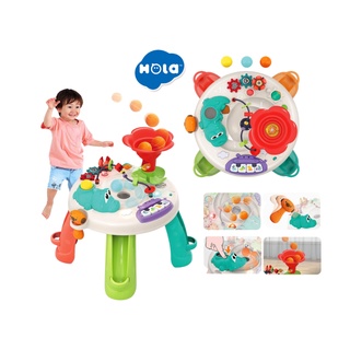 Huile Toy (Hola) แบรนด์แท้ โต๊ะกิจกรรมจระเข้ เปียโน ของเล่นเสริมพัฒนาการ โต๊ะกิจกรรมเด็ก ของเล่นมีไฟ ของเล่นเด็ก