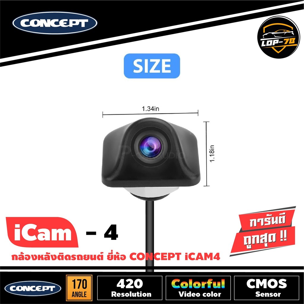 กล้องติดรถยนต์-กล้องถอยหลังติดรถยนต์-concept-icam4-ภาพคมชัด