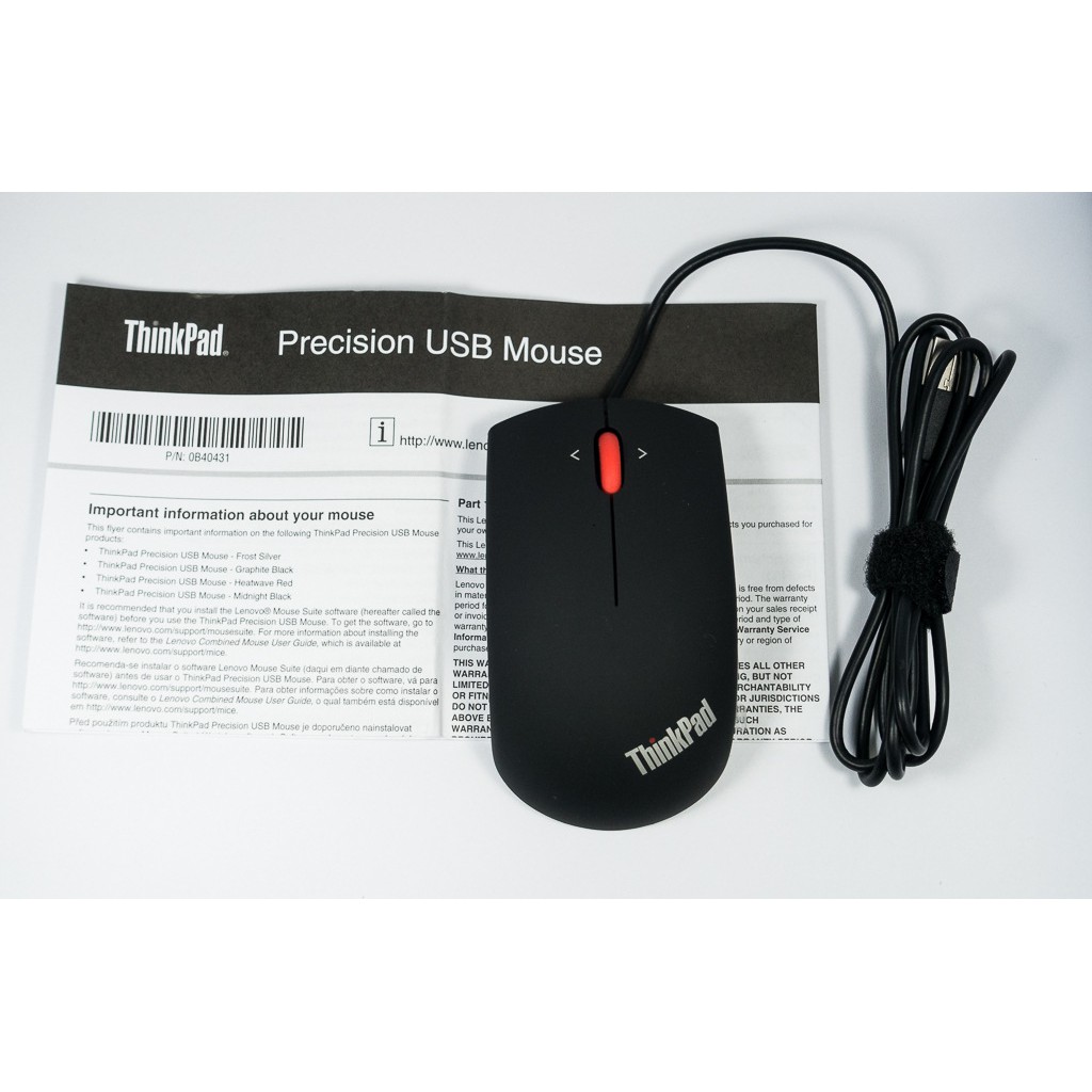 ภาพสินค้าLenovo Mouse 100% เมาส์มีสาย Thinkpad Mouse 0B47153 Optical mouse USB 3.0 1600DPI ยาว 1.2 m จากร้าน l2b26dett บน Shopee ภาพที่ 3