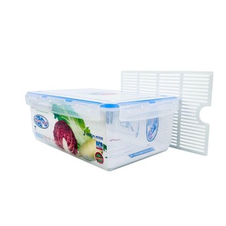 กล่องถนอมอาหาร กล่องใส่อาหาร ป้องกันเชื้อราและแบคทีเรีย เข้าไมโครเวฟได้ ความจุ 7200 ml. แบรนด์ Super Lock รุ่น 5058