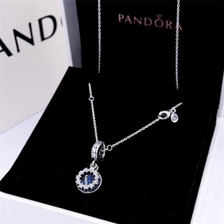 Pandora สร้อยคอโซ่เงินแท้ 925 สําหรับผู้หญิง p804