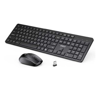 [สินค้าขายดี] ROBOT รุ่น KM3200 / RK20 (Keyboard Only แบบมีสาย) Set Keyboard & Mouse เซ็ต เม้าส์ และ คีย์บอร์ด มีภาษาไทย/อังกฤษ แบบไร้สาย/มีสาย รับประกัน 1 ปี