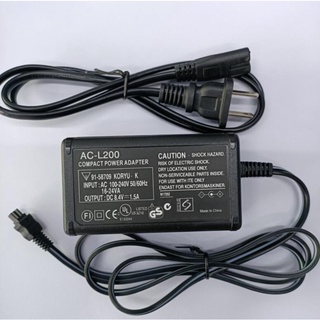 อะแดปเตอร์ชาร์จ AC-L200 AC สําหรับกล้อง Sony Handycam DCR-SX40 DCR-SX41 DCR-SX44 DCR-SX45 DCR-SX60 DCR-SX63 DCR-SX65