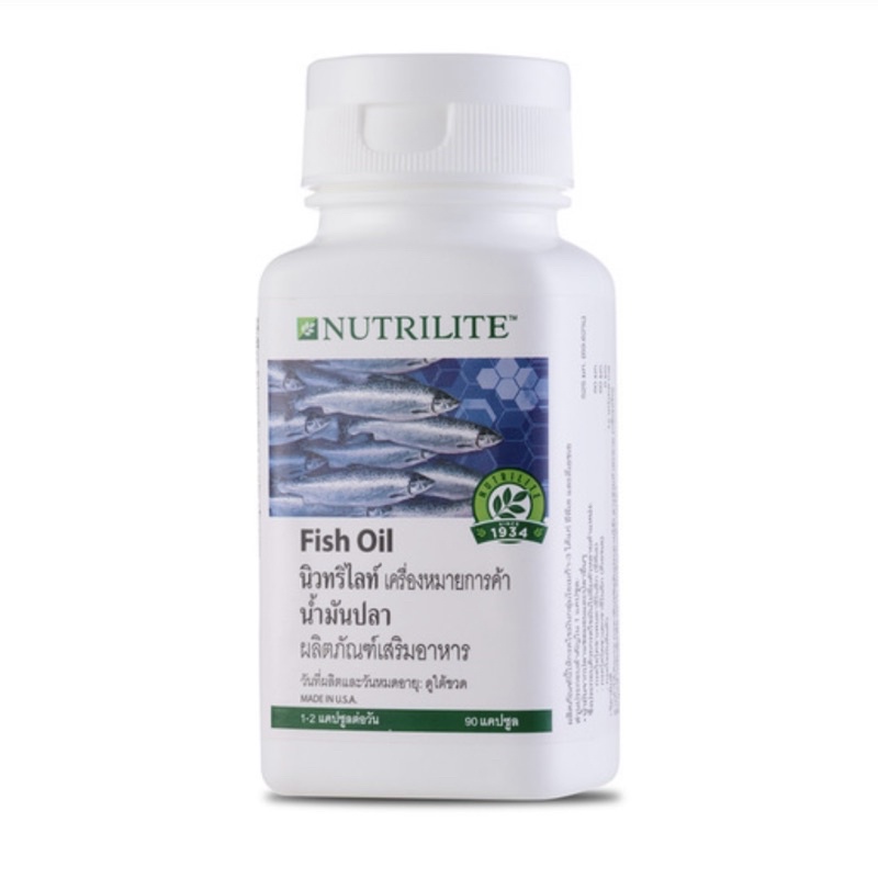 ภาพสินค้าของแท้/ช็อปไทย น้ำมันปลา Amway Fish Oil Nutrilite แอมเวย์ นิวทริไลท์ 90 แคปซูล จากร้าน iamvun บน Shopee ภาพที่ 1