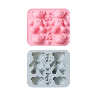 be&gt; Handmade Soap Mold Bear Chocolate Mold Cake Decorating Tools Reusable Easy Use