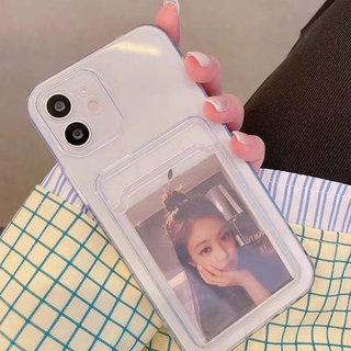 เคสโทรศัพท์มือถือแบบนิ่ม TPU แบบนิ่ม ใส กันกระแทก พร้อมช่องใส่บัตร สําหรับ realme 11 pro 5 c30s c53 c30 c33 c31 c35 c3