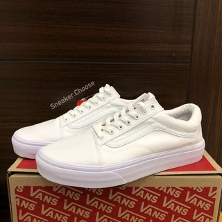 VANS OLD SKOOL - True White (พร้อมกล่อง) ✅จ่ายเงินปลายทางได้ #แวนส์สีขาว