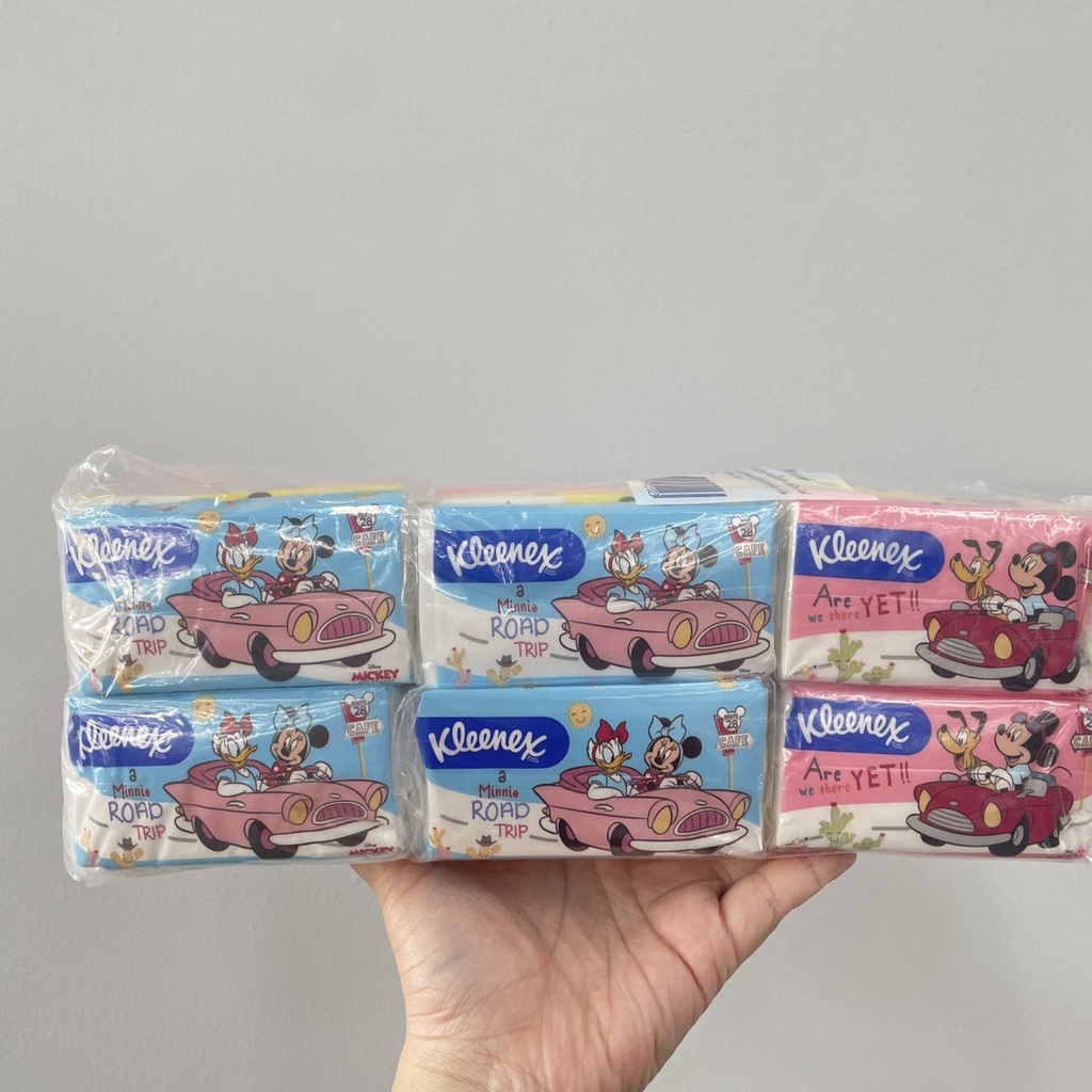 แพ็ค-6-kleenex-x-disney-facial-tissue-pocket-คลีเน็กซ์-พอคเกต-กระดาษเช็ดหน้า-ดิสนี่ย์-6-ห่อ-x6-ซอง-x-10-แผ่นคู่