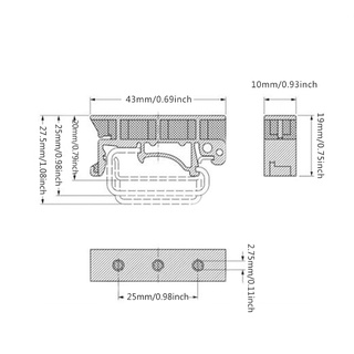 ภาพขนาดย่อของภาพหน้าปกสินค้าPoop Pcb 35 มม. Din Rail Mounting อะแดปเตอร์ตัวยึดวงจรวงจร จากร้าน poopoostore.th บน Shopee ภาพที่ 3