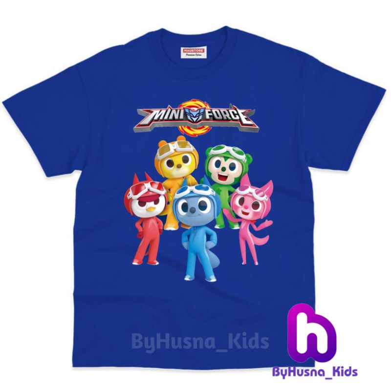 เสื้อยืด-พิมพ์ลาย-miniforce-miniforce-mini-force-สําหรับเด็กวัยหัดเดิน-unisex