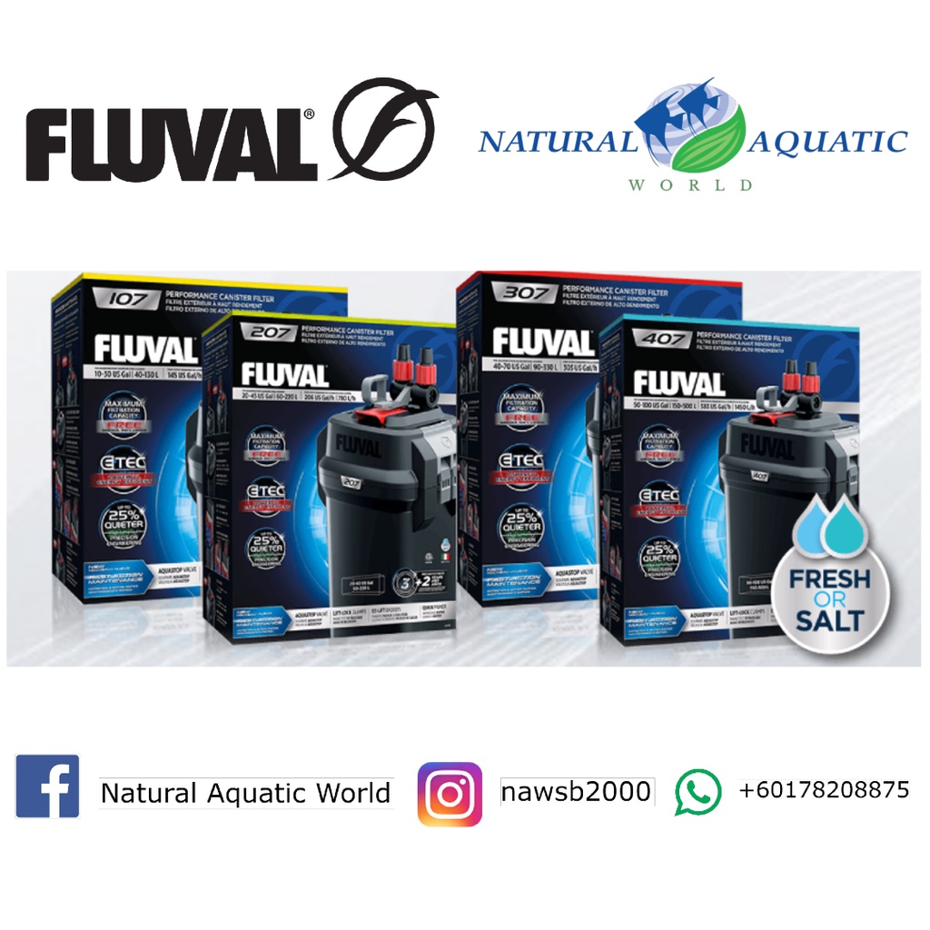 Fluval All Series, 107, 207, 307, 407, Fluval 107, Fluval 207, Fluval ...