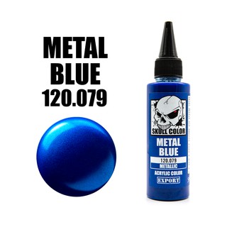 Skull Color 079 Metal Blue สีสูตร Acrylic ผสมสำเร็จสำหรับแอร์บรัช ขนาด 60ml.