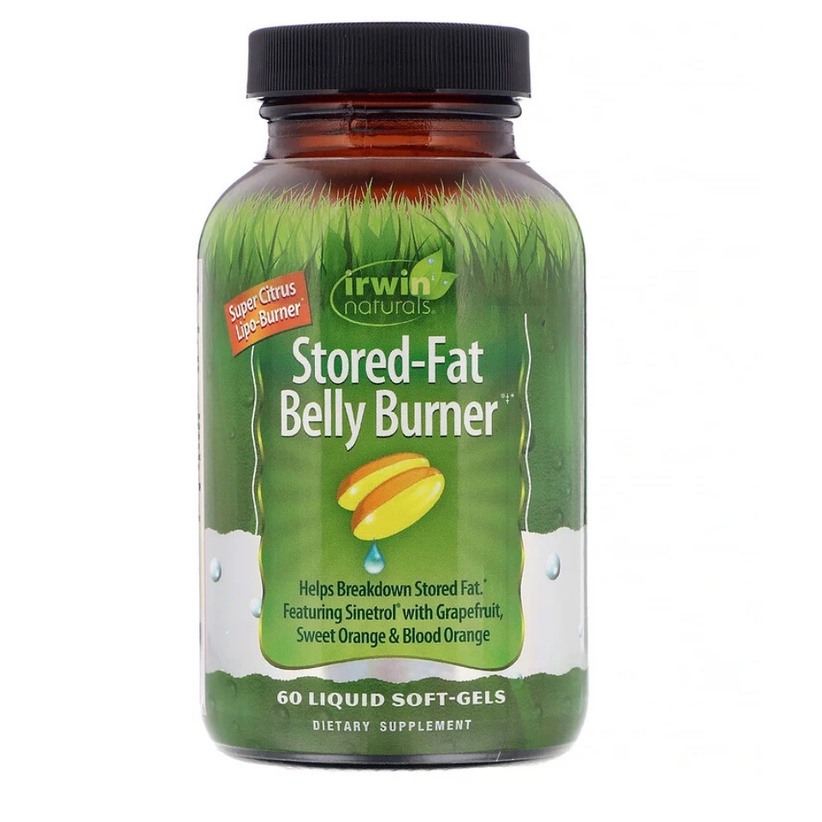 Irwin Naturals, StoredFat Belly Burner, 60 Liquid SoftGels Shopee