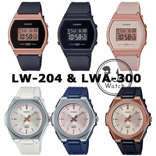 ราคาCasio แท้ รุ่น LW-204 LWA-300H LWA-300HRG นาฬิกาผู้หญิง พร้อมกล่องและรับประกัน 1ปี LW204 LWA300