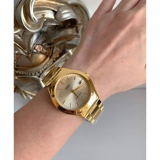 ภาพสินค้านาฬิกา Casioแท้ รุ่น MTP-1170N-9A นาฬิกาข้อมือผู้ชาย สายแสตนเลสสีทอง 100% รับประกันสินค้า 1 ปีเต็ม จากร้าน nalikaonlineshop บน Shopee ภาพที่ 4