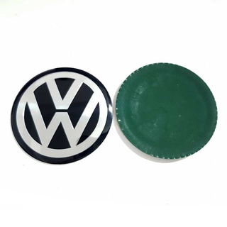 Aegether ราคาต่อ 1 ชิ้น สติกเกอร์อลูมิเนียม โฟล์คสวาเกน Volkswagen ขนาด 70mm.(7cm.) สติกเกอร์ นูนเล็กน้อย -