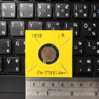 Special Lot No.60536 ปี1928 สวิสเซอร์แลนด์ 1 RAPPEN เหรียญสะสม เหรียญต่างประเทศ เหรียญเก่า หายาก ราคาถูก