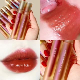 Shell mirror ลิปสติก ลิปกลอส Lip glaze lasting moisturizing  Non-fading non-stick cup เครื่องสำอาง ติดทน กันน้ำ