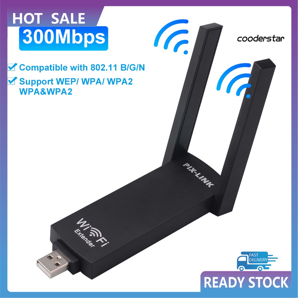 cood-co-300mbps-อุปกรณ์เราน์เตอร์เราน์เตอร์เสาอากาศไร้สาย-wifi-usb-repeater