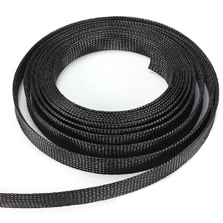 Baomy 10m Length Black 6/8/10/12/15mm Wire Protecting PET Nylon Braided Cable Sleeve