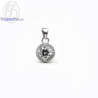 Finejewelthai จี้-จี้เพชร-จี้เงิน-เพชรสังเคราะห์-เงินแท้ Diamond CZ-Silver 925-Design-Pendant - P2167cz