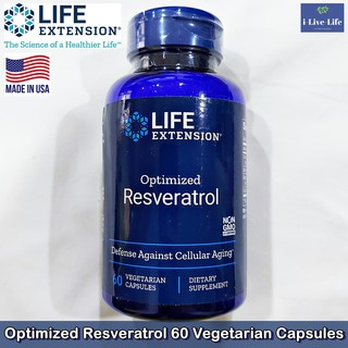 ภาพหน้าปกสินค้าเรสเวอราทรอล Optimized Resveratrol 60 Vegetarian Capsules - Life Extension ที่เกี่ยวข้อง