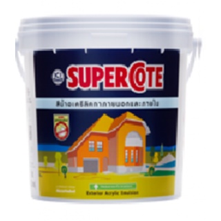 ICI Dulux # 549 ซุปเปอร์โค้ท สีทาภายนอก ฟิล์มด้าน ขนาด 3 ลิตร สีทาบ้าน สีทาภายใน ไร้กลิ่น สีน้ำอะคริลิค สีน้ำพลาสติก