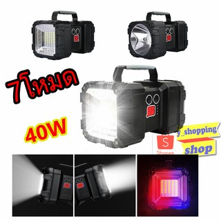 ภาพขนาดย่อของสินค้าw844 ไฟฉายแรงสูง40W Portable Flashlights CREE LED L2+35LED 7โหมด