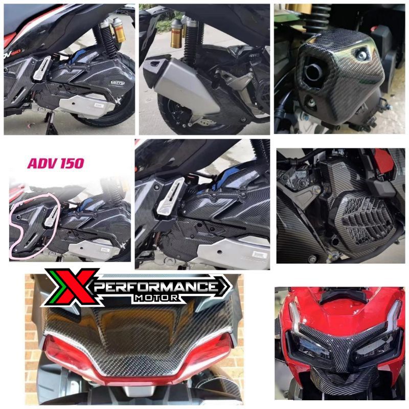Honda ADV150 Carbon Part/Coverset บังโคลนหน้า/Coolant/Meter/ฝาถัง ...