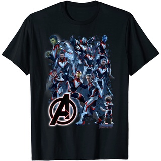 เสื้อยืดผ้าฝ้ายพรีเมี่ยม เสื้อยืด พิมพ์ลายกราฟิก Marvel Avengers Endgame