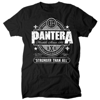 เสื้อยืดลําลอง ลาย Pantera Stronger Than All สีดํา แฟชั่นฤดูร้อน สําหรับผู้ชาย