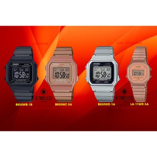 CASIO รุ่น B650W,LA-11WR / B650WB-1B,B650WC-5A,B650WD-1A,LA-11WR-5A ของแท้100% รับประกันตัวเครื่องและถ่าน 1 ปีเต็ม