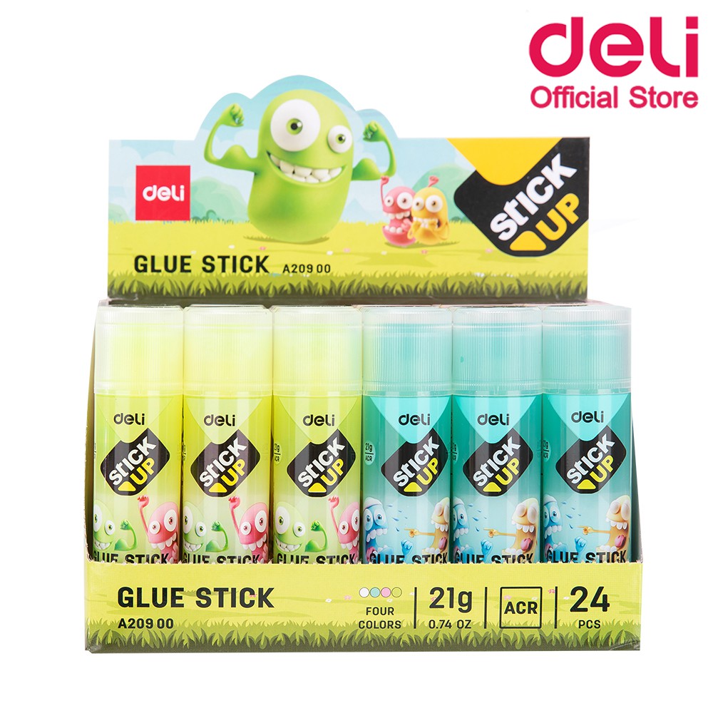 deli-a20900-gel-glue-stick-กาวแท่งเจล-ขนาด-21-กรัม-แพ้คกล่อง-24-ชิ้น-กาว-กาวแท่ง-กาวแบบพกพา-อุปกรณ์การเรียน-เครื่องเขียน