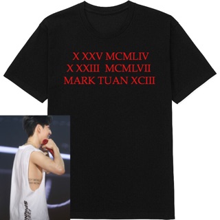 เสื้อ Mark Got7 | รอยสัก Mark tuan เสื้อยืดแขนสั้น พิมพ์ลาย &lt;2022&gt;