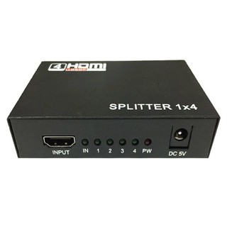 ภาพขนาดย่อของภาพหน้าปกสินค้าhd splitter เข้า1ออก4 FULL HD 3d เวอร์ชั่น1.4 รุ่นใหม่ตัวเล็ก ออกจอ4ตัว จากร้าน y_shopping บน Shopee