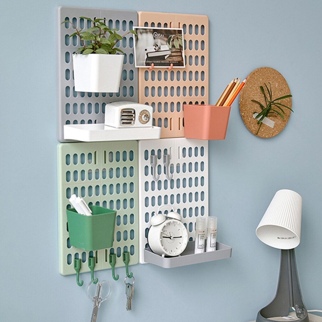 pegboard-กระดานแขวนผนัง-diy-ชั้นแขวนติดผนัง-กระดานแขวนของติดผนัง-ชั้นวางของติดผนัง