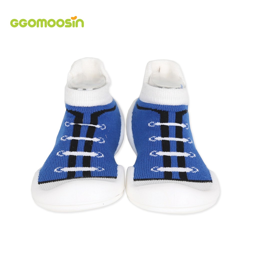ภาพหน้าปกสินค้ารองเท้าเด็ก ข้อสั้น GGOMOOSIN ลาย Canvas Blue (รองเท้าเด็กเล็ก,รองเท้าเด็กหัดเดิน,รองเท้า)