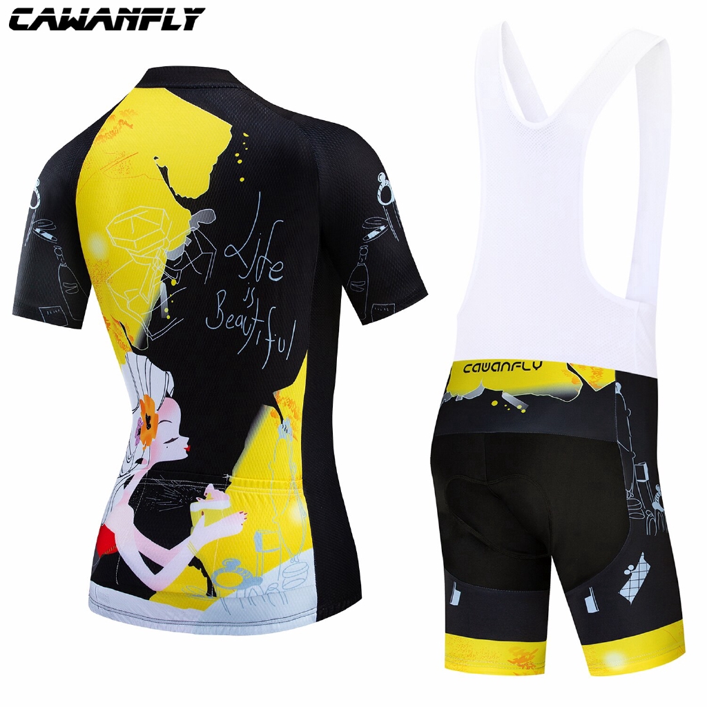 cycling-jersey-โรงงานโดยตรง-cawanfly-quick-dry-women-cycling-jersey-cycling-clothing-clothing-large-size